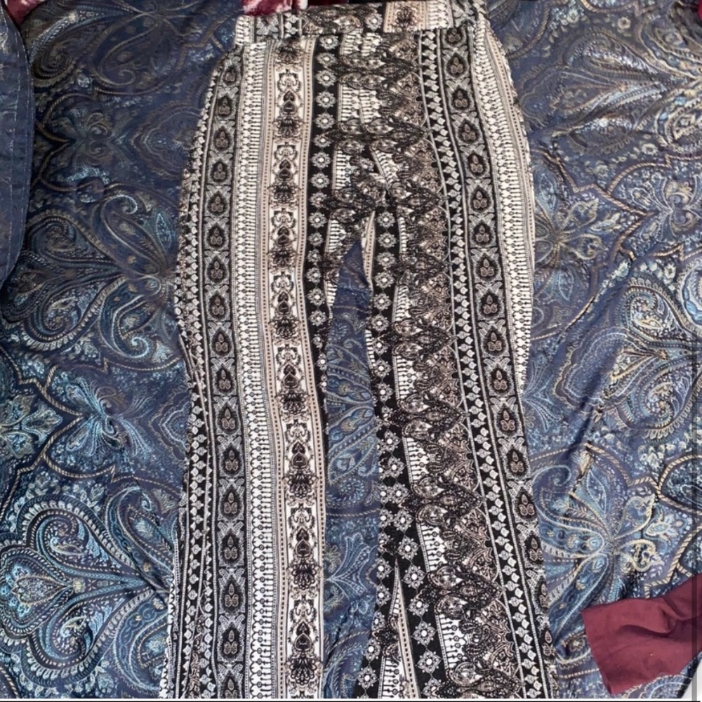 Tight but stretchy cute fitted bell bottom pants